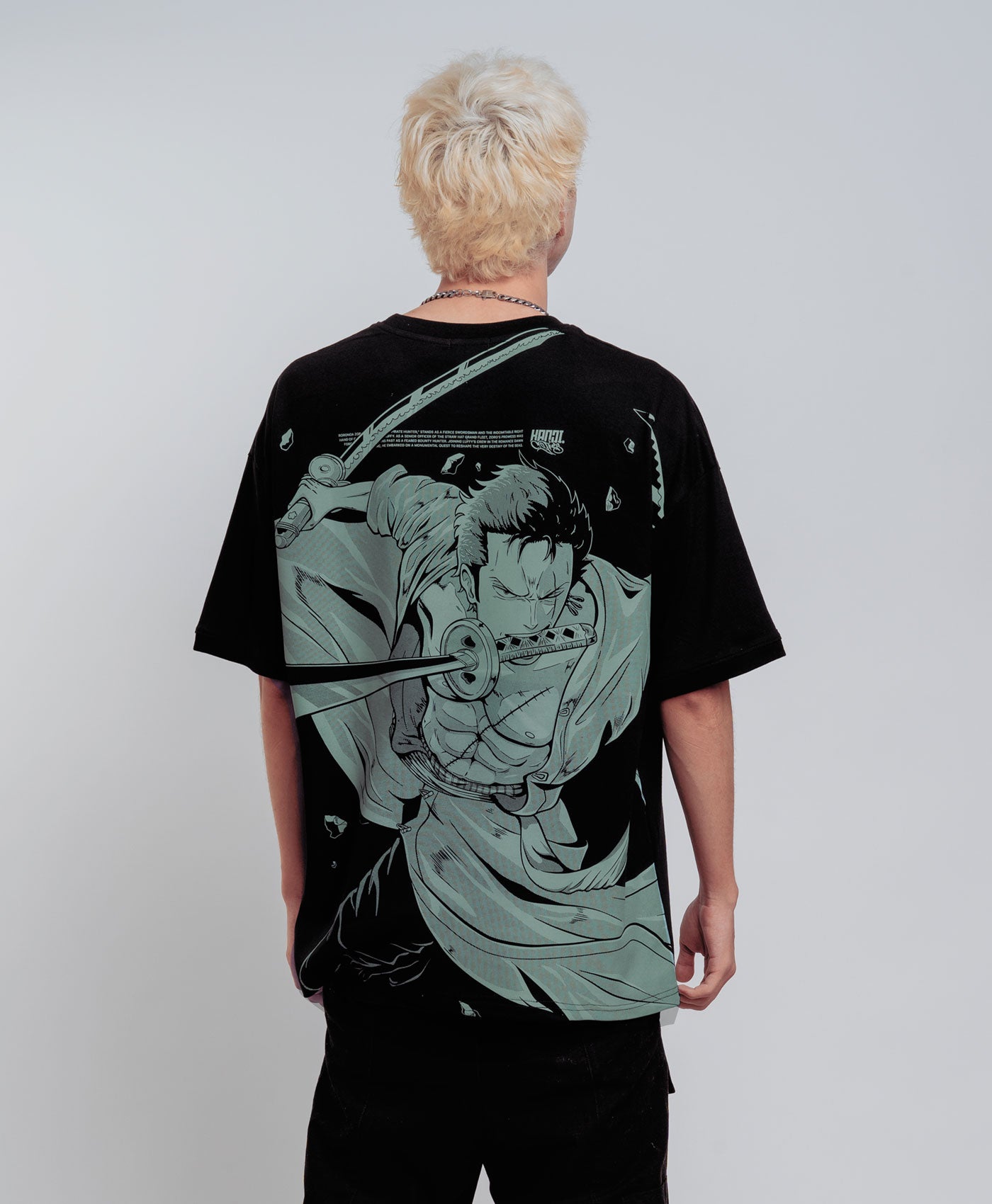 Polera Oversize Anime One Piece Roronoa Zoro 