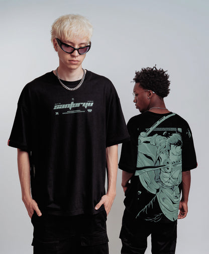 Polera Oversize Anime One Piece Roronoa Zoro 