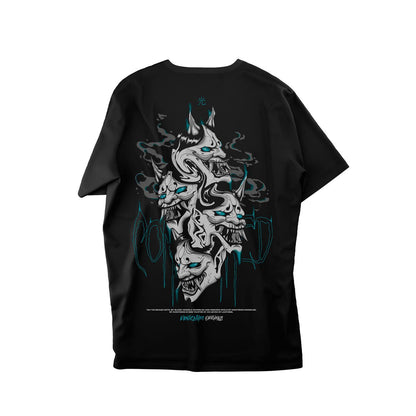 Polera mitología japonesa con diseño Genjitsu Yugami