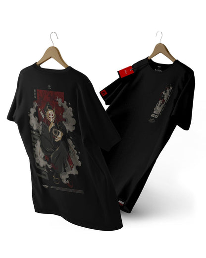 Polera yokais japoneses con diseño Hito no Kitsune