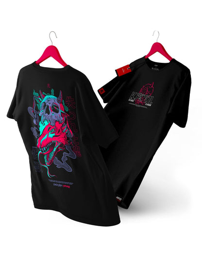 Polera mitología japonesa con diseño Jigoku Kaiju