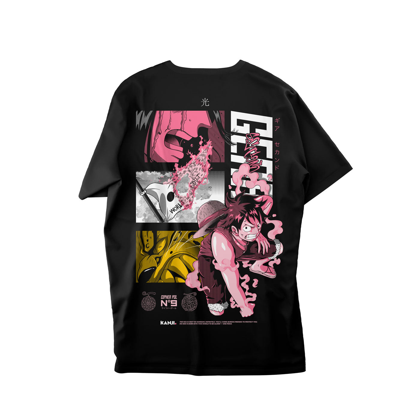 Polera Anime One Piece #color_negro