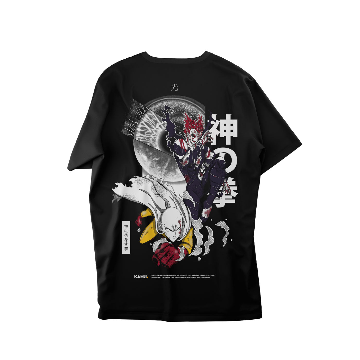 Polera anime con diseño One punch-Man