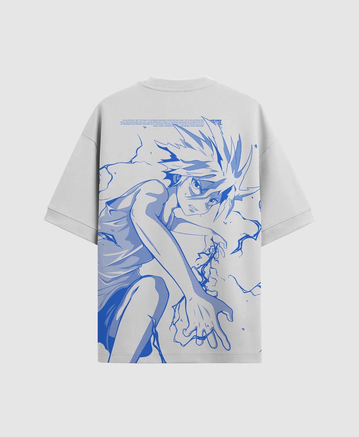 Polera Oversize Anime Hunter x Hunter Killua #color_blanco