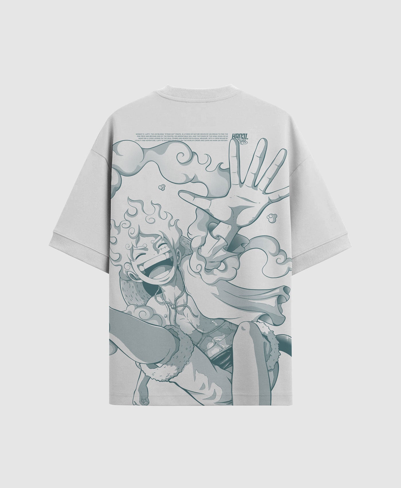 Polera Oversize Anime One Piece Luffy #color_blanco