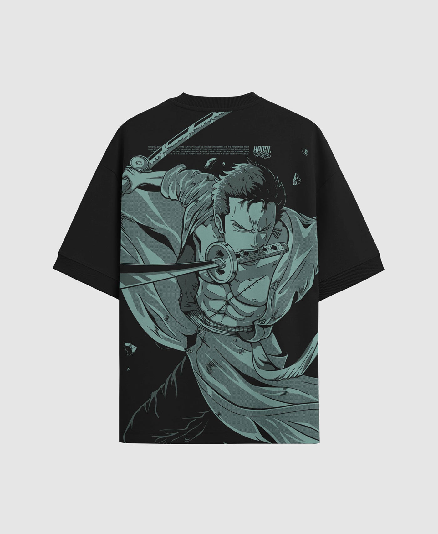 Polera Oversize Anime One Piece Roronoa Zoro 