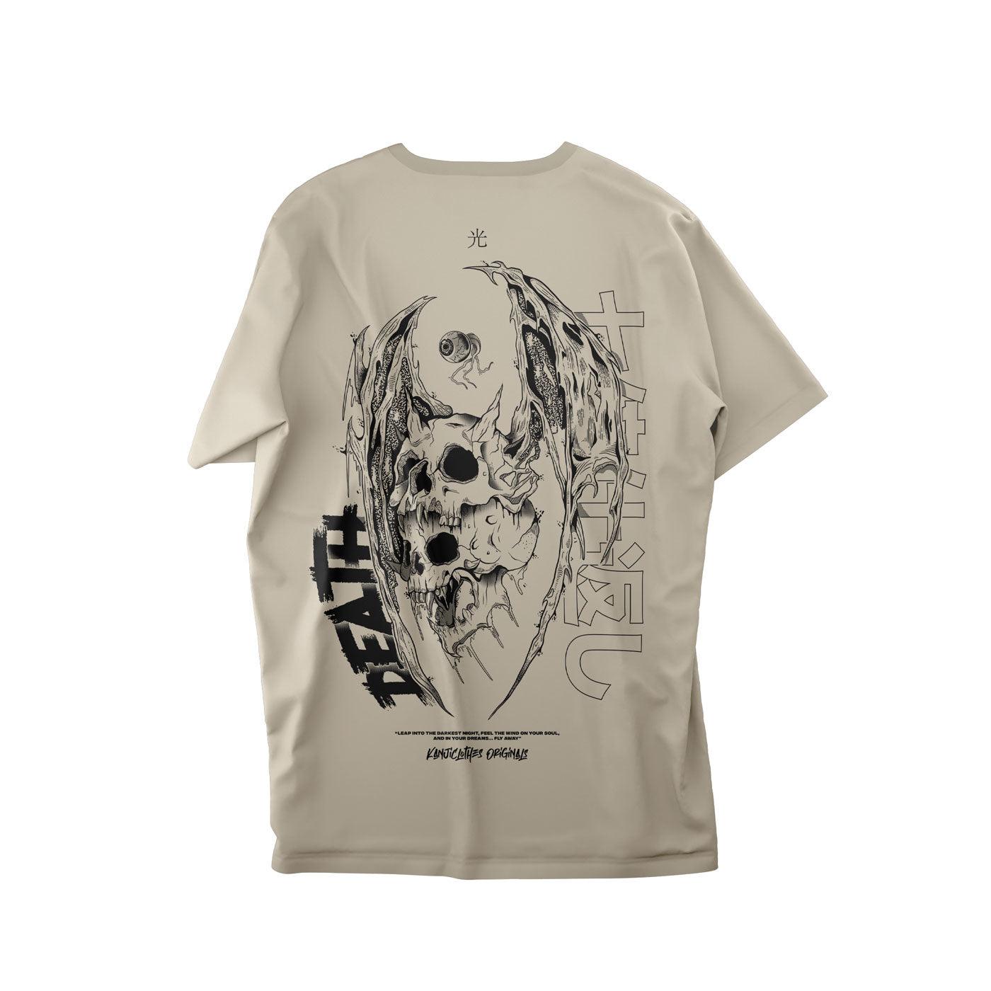 Polera mitología japonesa con diseño Shikaeshi Komori