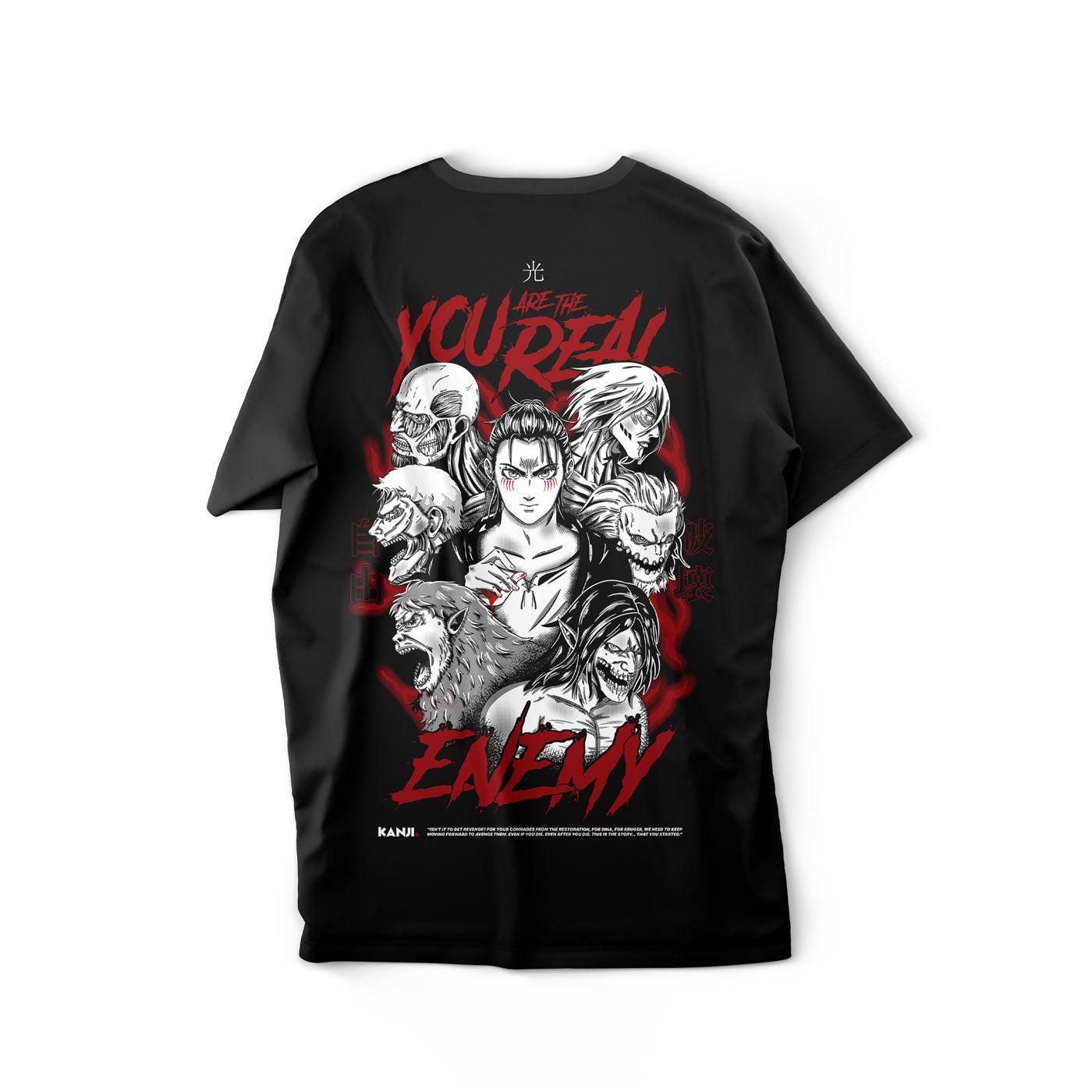 Polera de anime con diseño de Shingeki no Kyojin