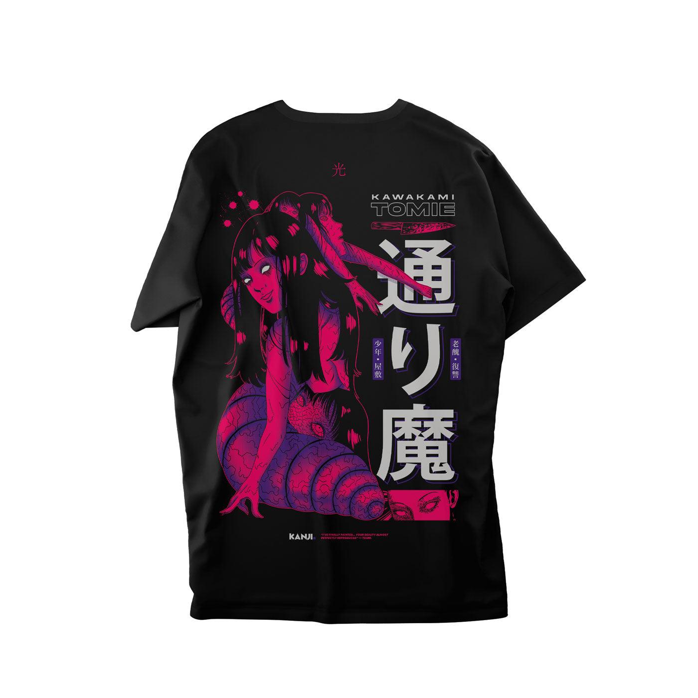 Polera anime con diseño Junji Ito Tomie