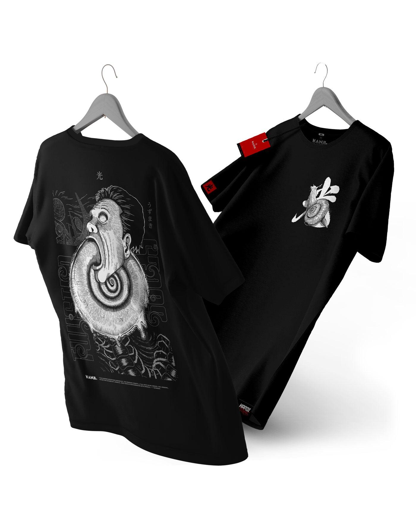 Polera anime con diseño Junji Ito Uzumaki 2